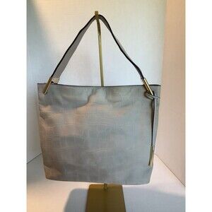 Kate Spade Tote Handbag Beige/Neutral Croc Leather Read Description